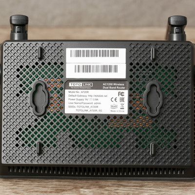 Bộ Phát Sóng Wifi Router Chuẩn AC1200 Totolink A720R Đen - Hàng chính hãng