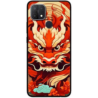 Ốp lưng cho Oppo A15 - A15s - A35 4G - A17 - A17K - A57 4G - A94 5G - A95 5G - Rồng Đỏ - Hàng Chính Hãng