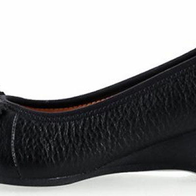 Giày Nữ Da Dò 3 Phân Huy Hoàng HT7939 - Đen