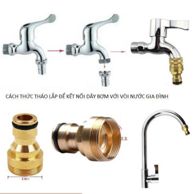  Bộ dây vòi xịt nước rửa xe, tưới cây . tăng áp 3 lần, loại 7m, 10m 206701-2 đầu đồng,cút đồng+ tặng khăn phượt