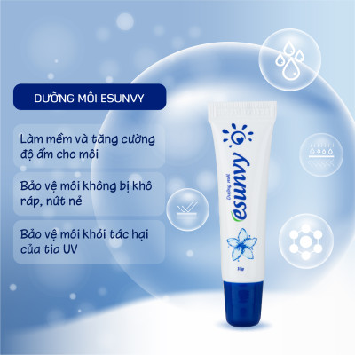 Dưỡng Môi Esunvy Bảo Vệ Môi Không Bị Khô Ráp, Nứt Nẻ, Luôn Căng Mọng, Mềm Mại Tự Nhiên Tuýp 10g TMP004