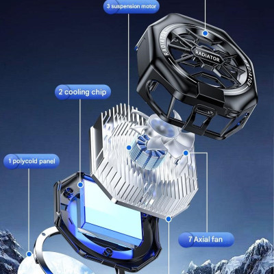 Tản nhiệt sò lạnh Led TL05 Gaming siêu mát cho điện thoại hàng nhập khẩu