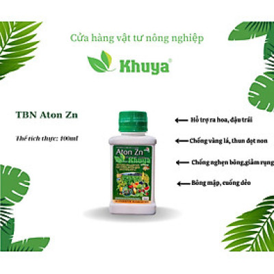 Phân bón lá vi lượng Aton Zn 250ml Ra hoa - Đậu trái - Chống rụng