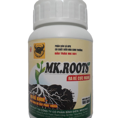 03 hộp Phân bón đầu trâu MK ROOTS giúp Ra rễ cực mạnh - Bật chồi - Đẻ nhánh hộp 100g