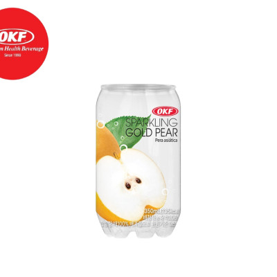 Nước ngọt có ga giải khát vị lê vàng (NƯỚC LÊ CÓ GA) OKF HÀN QUỐC x 6 lon 350ml