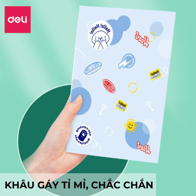 Combo 3 Cuốn Sổ Tay Ghi Chép Khâu Gáy 40 Trang Deli - FTZ03-01