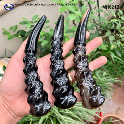 Dụng cụ điện chẩn khía đẹp mắt bằng sừng (MH821B) MÁT XA DAY ẤN HUYỆT GAN /MẬT, đả thông kinh mạch