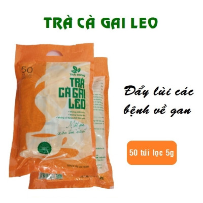 Trà Cà Gai Leo Thái Hưng 50 túi lọc - Mát gan thanh nhiệt, giải độc, giảm mụn nhọt (250g)