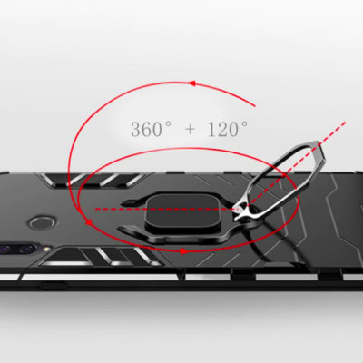 Ốp lưng dành cho Samsung Galaxy A7 2018 iron man chống sốc kèm iring - hàng nhập khẩu