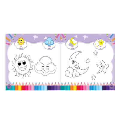 Sách - Bé tô màu 9999 song ngữ Anh Việt cho bé 2-6 tuổi