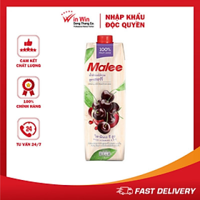 Nước Ép Cherry Và Hỗn Hợp Rau Quả Malee 1L - Nhập Khẩu Thái Lan | Malee 100% Mixed Vegetable and Fruit Juice Cherry 1L