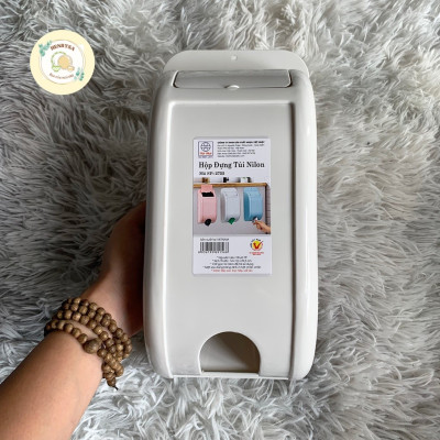 Hộp Đựng Túi Nilong treo tường không cần khoan đục thiết kế tinh tế và tiện dụng - Hàng chính hãng Việt nhật