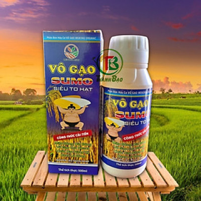 Phân bón lá VÔ GẠO MEKONG ORGANIC Vô GẠO SUMO Siêu to hạt 500ml
