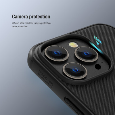 Ốp lưng cho iPhone 13 pro / 13 Pro Max / 14 Pro / 14 Pro Max hiệu Nillkin Frosted Shield Pro chống sống chống vân tay - Hàng nhập khẩu