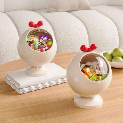 Hộp Đựng Phụ Kiện Để Bàn Nơ Đỏ Đa Năng - Decor Xinh Xắn Cho Không Gian - HÀNG CHÍNH HÃNG MINIIN