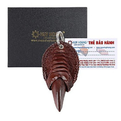 Móc khóa chân đà điểu màu nâu đỏ HC8426