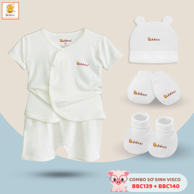 Set quần áo sơ sinh 5 món dễ thương cho bé