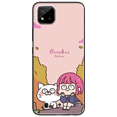 Ốp lưng cho Realme 9i - Realme 10 - C11 2021 - C65 4G - C67 - C20 - Poco X6 5G - Cô Gái Mèo Trắng OCT - Hàng Chính Hãng