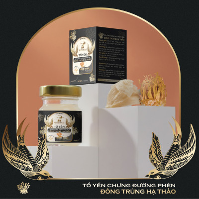 Tổ yến chưng đường phèn Đông trùng hạ thảo - Tiến Phương JSC (70 ml/hũ)