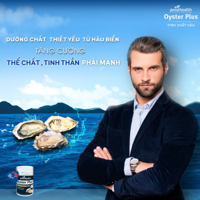 Tinh chất hàu tăng cường sinh lý nam Goodhealth Oyster Plus New Zealand giúp tăng sinh lực, tăng sức khỏe sinh sản, tăng sức đề kháng-OZ Slim Store