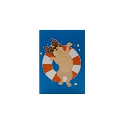 Thiệp 3D Mèo Dễ Thương Đi Bơi – Thiệp Pop Up Hài Hước, Độc Đáo, Tặng Sinh Nhật, Bạn Bè, Trẻ Em, A44