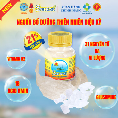  NEW [ Combo 5 lọ] Nước Yến sào Khánh Hòa Sanest 21% - Dành cho Người Cao Tuổi - Có đường