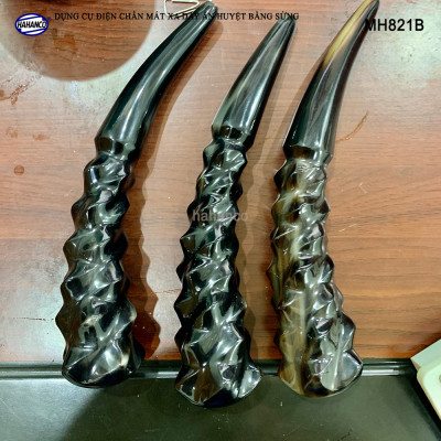 Dụng cụ điện chẩn khía đẹp mắt bằng sừng (MH821B) MÁT XA DAY ẤN HUYỆT GAN /MẬT, đả thông kinh mạch