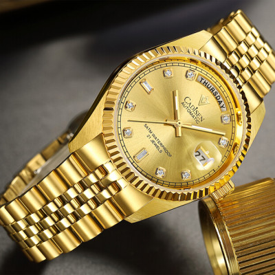 Đồng Hồ Nam Cadisen C8229M1 Chính Hãng Full Box Chống Nước Kính Chống Xước Dây Thép BH 2 Năm Máy Cơ