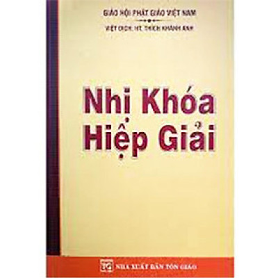 Sách - Nhị Khóa Hiệp Giải - Tổ In Ấn Kinh Phật