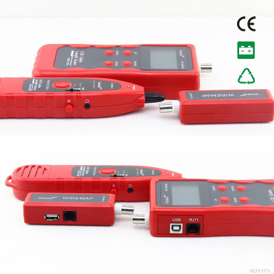 Hàng Chính Hãng - Máy Test Dây Mạng Đa Năng Noyafa NF-868. Network LAN Phone Tester Wire Tracker Cable Length USB coaxial RJ45/RJ11/BNC. RJ11 RJ45 Diagnose Tone BNC USB Metal Line Telephone Wire Tracker Networking Tools LAN Network Cable Lenght Tester