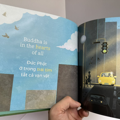[Bìa cứng, in màu toàn bộ] [Tủ sách hạt mầm tâm bụt, sách song ngữ Anh - Việt] ĐỨC PHẬT Ở ĐÂU? - Marisa Aragón Ware - Kiều Anh Tú dịch - Mochi Books - NXB Lao Động.