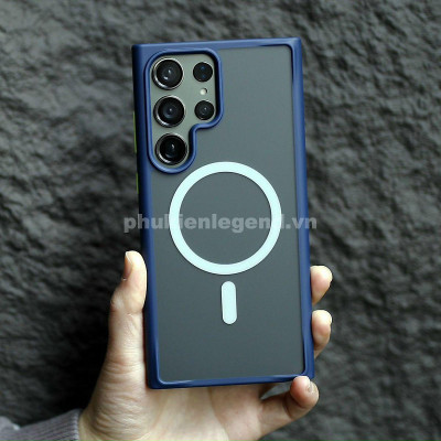 Ốp lưng nhám sạc từ tính cho Samsung Galaxy S25 Ultra | S24 Ultra hiệu Likgus PC Ultra-thin Frosted Magnetic Case - mặt lưng nhám mờ chống bám bẩn, gờ bảo vệ Camera 0.5mm - Hàng chính hãng