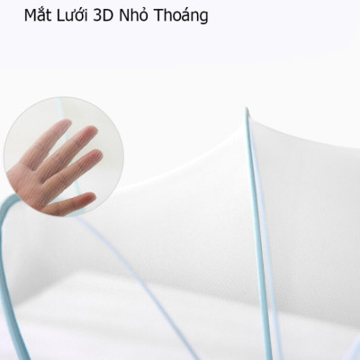 Mùng ngủ gấp gọn chống muỗi cho bé cao cấp A - an toàn, gọn nhẹ, thoáng khí