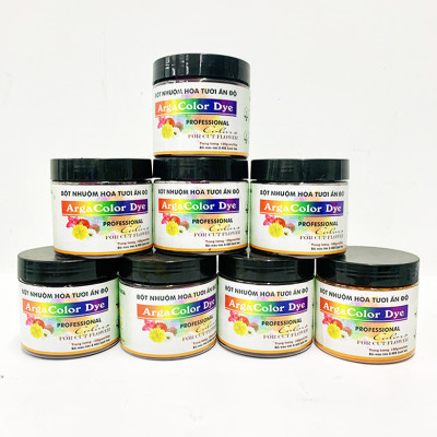 Thuốc Bột Nhuộm Hoa Tươi  màu thực phẩm Ấn Độ (Combo 3 hộp tùy màu) giúp đổi màu hoa cắt cành (1 hủ pha 12L nước màu)