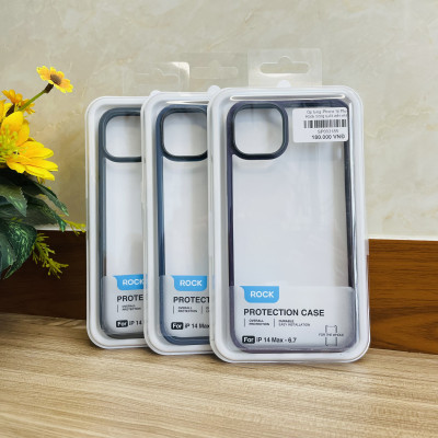 Ốp lưng dành cho iPhone 14 Plus Rock viền màu- Hàng chính hãng