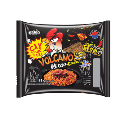 Mì Xào Vị Gà Phomai - Volcano - Koreno lốc 5 gói (590g)