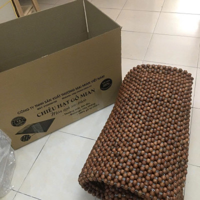 Chiếu Hạt Gỗ Hương Cao Cấp - Kích Thước 1,8mx2m hạt 1.6cm ( video , hình thật )