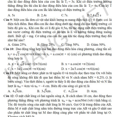 Giải Chi Tiết 99 Đề Thi Thử Quốc Gia Vật Lí Quyển 2 - KV