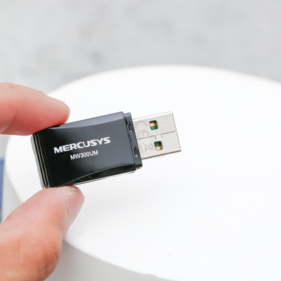Bộ Chuyển Đổi USB Wifi Mini Mercusys MW300UM N300 - Hàng Chính Hãng