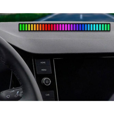 Thanh Đèn Led Cảm Biến Nhạc 18cm Dùng Dây Cắm Trực Tiếp Cực Đẹp Kèm Chân Đế