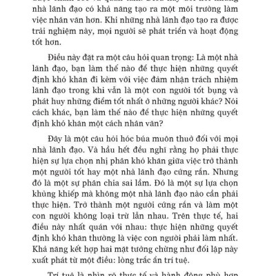 Lãnh Đạo Với Lòng Trắc Ẩn