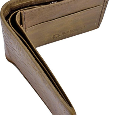 Bộ Ví & Thắt Lưng Nam Da Cá Sấu Huy Hoàng HT2252-HT4274 (23 x 11,5 cm) - Rêu