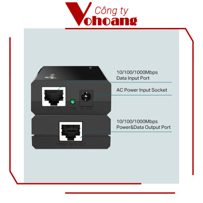 TP-Link   TL-Poe150s - Bộ Chuyển Đổi Poe Injector - Hàng Chính Hãng