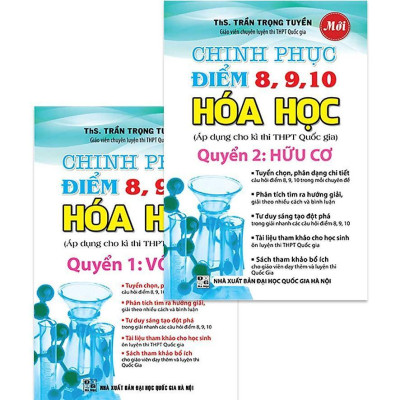 Sách - Chinh Phục Điểm 8, 9, 10 Hóa Học - Combo 2 Cuốn - Khang Việt Book
