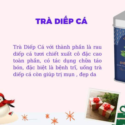 Trà thảo dược hòa tan Diếp Cá Hygie. Thơm ngon, dùng được cho người không ăn được diếp cá tươi