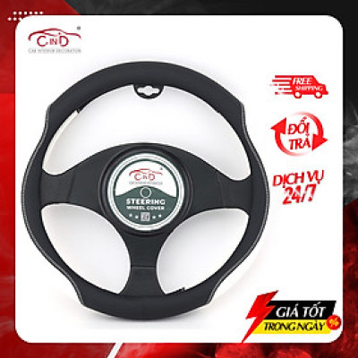 Bọc Vô Lăng CIND 8292 Size M Màu Đen Trắng