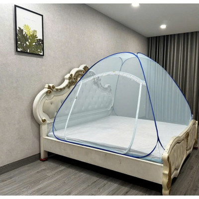 Màn chụp tự bung đỉnh tù cao cấp Mộc Miên loại 1,6m x2m -1 cửa 