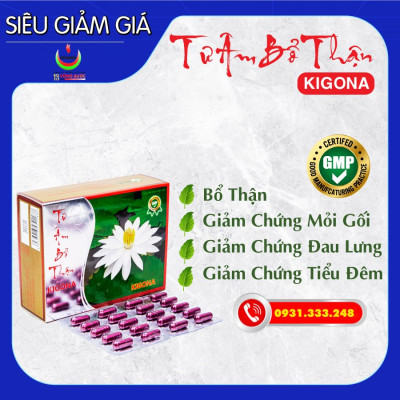 TƯ ÂM BỔ THẬN - NĂNG ĐỘNG - BỔ THẬN, GIẢM ĐAU LƯNG, TIỂU ĐÊM
