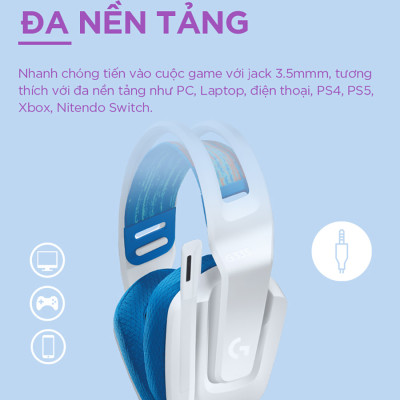 Tai Nghe Gaming Có Dây Logitech G335 - Hàng Chính Hãng