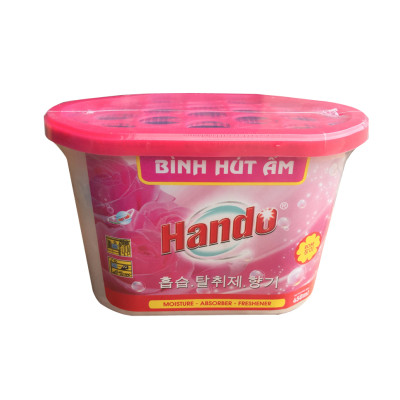 Combo 6 Hộp Hút Ẩm Khử Mùi Nấm Mốc Hương Hồng 450Ml